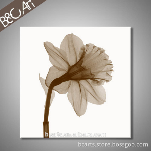 Simple wall decor for hotel modern painting black and white flower canvas picture